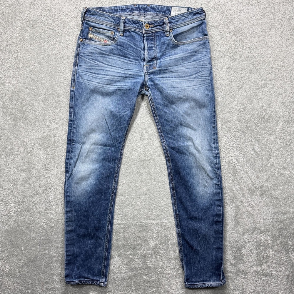 Diesel Jeans Mens 30x32 Zatiny Regular Boot Stretch Denim Distressed 008MD *‎